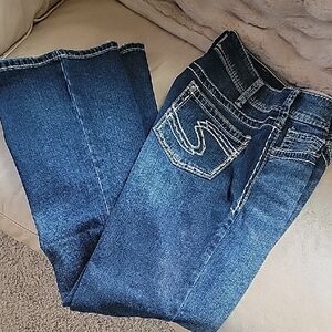 Silver Suki Jeans Dark Blue Boot Cut Denim